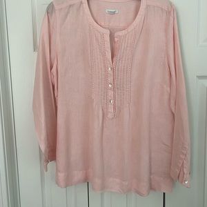 J.Jill Pink Blouse size Large Petite